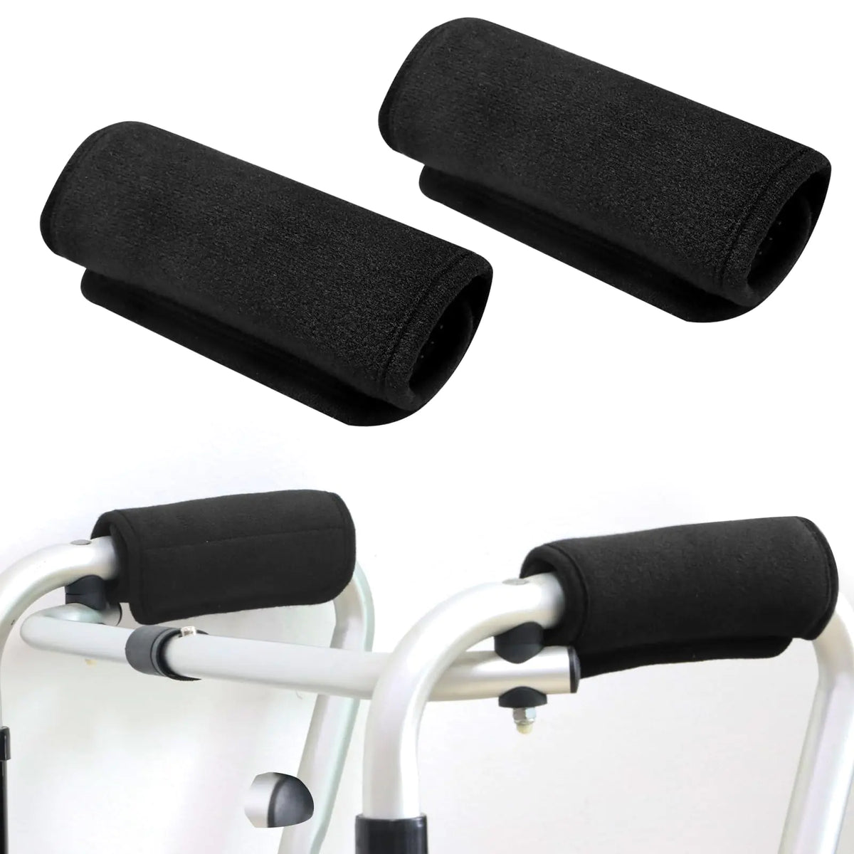 2-Pack Walker Grip Comfort Cushion Covers - Black